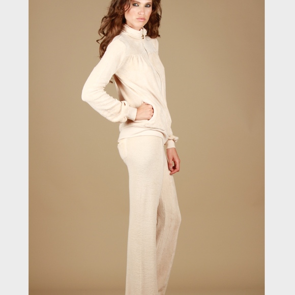 SHAY TODD Brand New Funnel Neck Zip up Terry Jkt - Picture 1 of 3